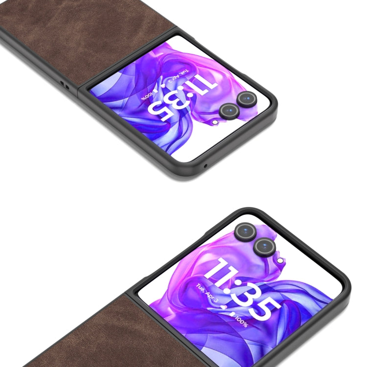 For Motorola Razr 50 Ultra PU Leather Frosted Phone Case