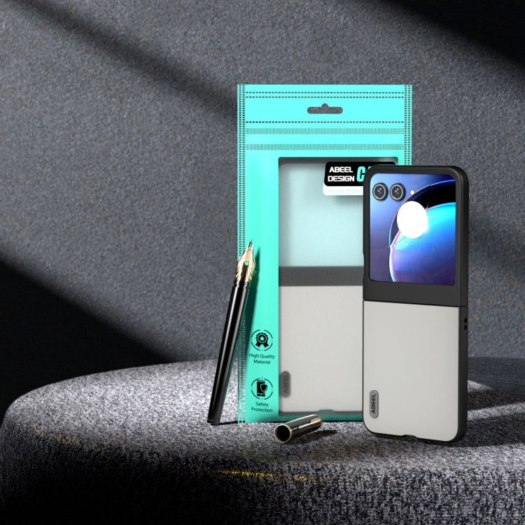 For Motorola Razr 50 ABEEL Genuine Leather Elegant Phone Case