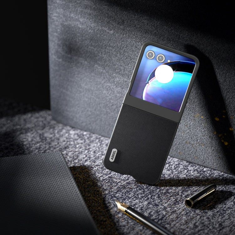 For Motorola Razr 50 ABEEL Genuine Leather Elegant Phone Case