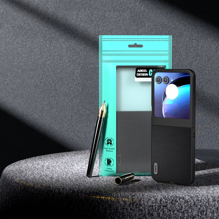 For Motorola Razr 50 ABEEL Genuine Leather Elegant Phone Case