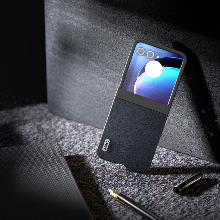 For Motorola Razr 50 ABEEL Genuine Leather Elegant Phone Case