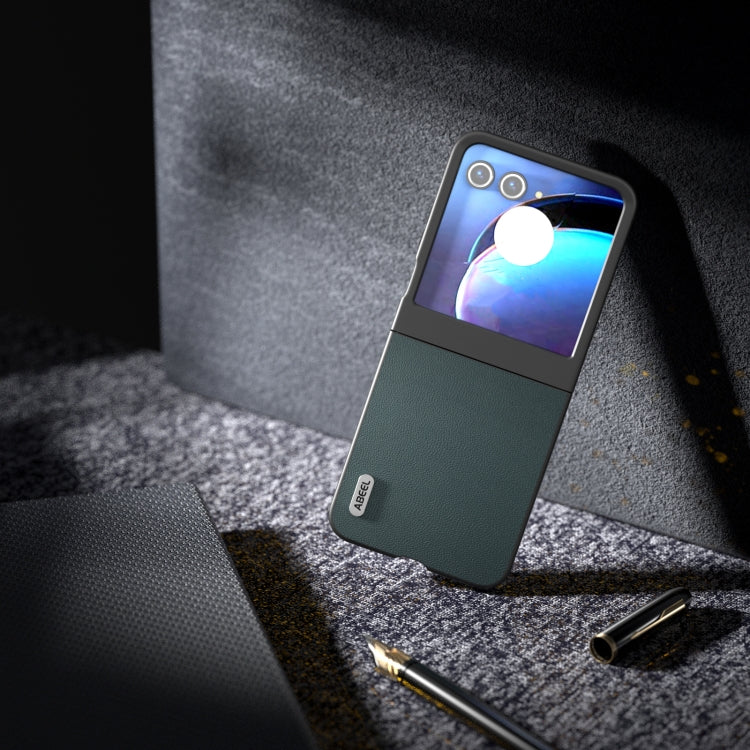 For Motorola Razr 50 ABEEL Genuine Leather Elegant Phone Case