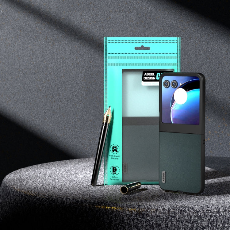 For Motorola Razr 50 ABEEL Genuine Leather Elegant Phone Case