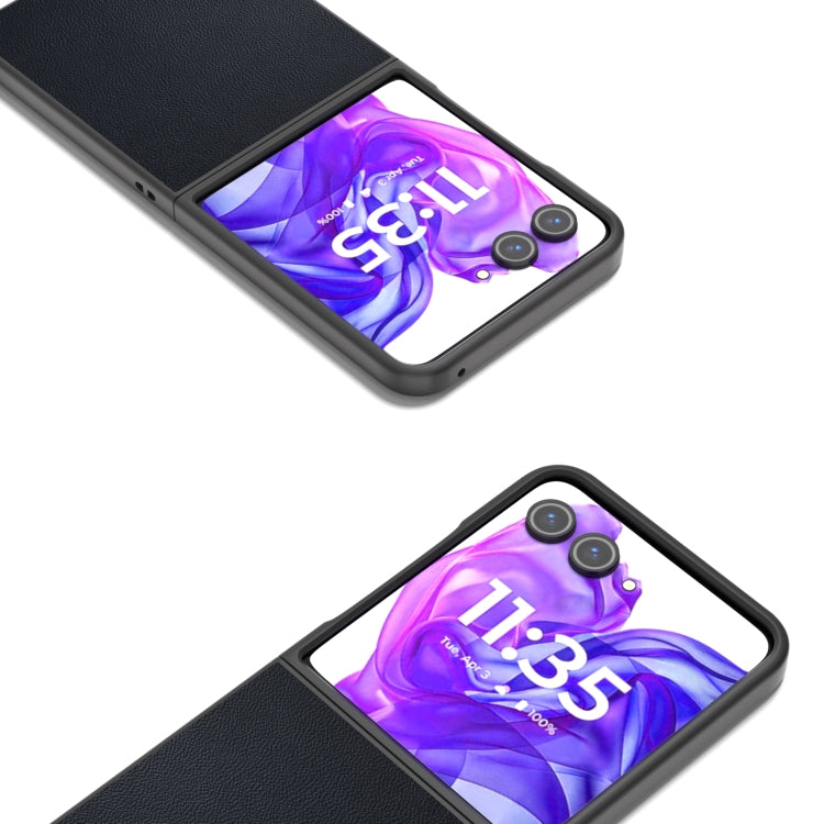 For Motorola Razr 50 Ultra ABEEL Genuine Leather Elegant Phone Case