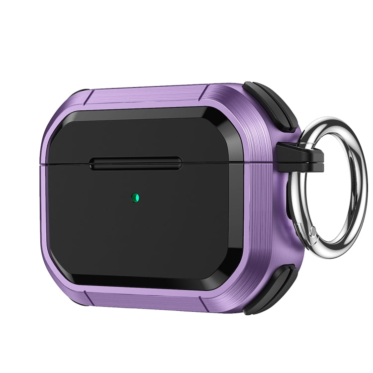 For AirPods Pro / Pro 2 Armor TPU + PC Earbuds Box Protective Case with Metal Buckle