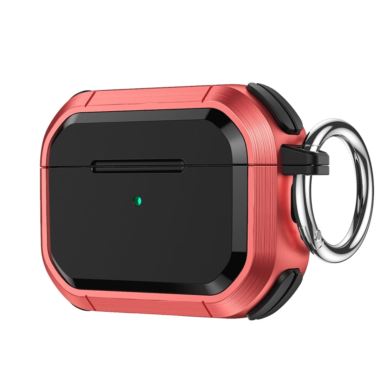 For AirPods Pro / Pro 2 Armor TPU + PC Earbuds Box Protective Case with Metal Buckle