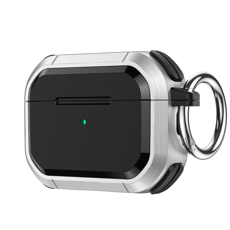 For AirPods 3 Armor TPU + PC Earbuds Box Protective Case with Metal Buckle