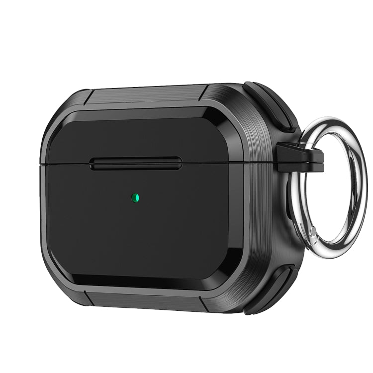 For AirPods 3 Armor TPU + PC Earbuds Box Protective Case with Metal Buckle