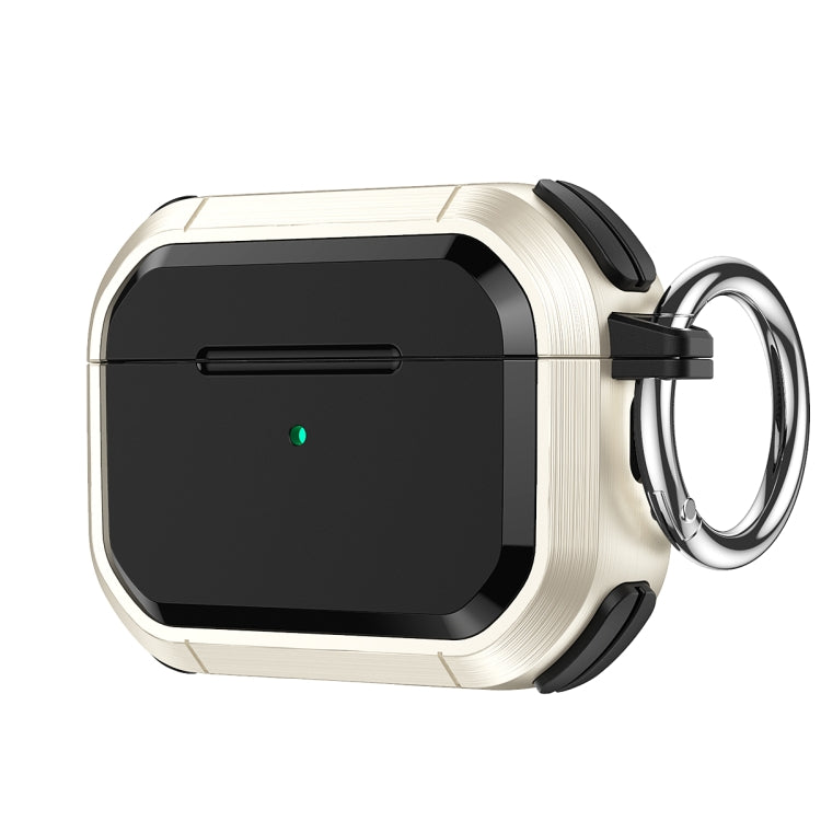 For AirPods 3 Armor TPU + PC Earbuds Box Protective Case with Metal Buckle