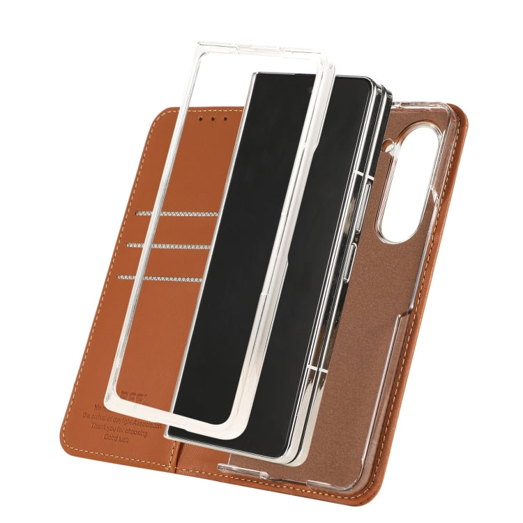 For Samsung Galaxy Z Fold5 ABEEL RFID Magnetic Flip Leather Phone Case