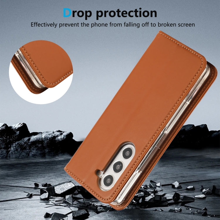 For Samsung Galaxy Z Fold5 ABEEL RFID Magnetic Flip Leather Phone Case