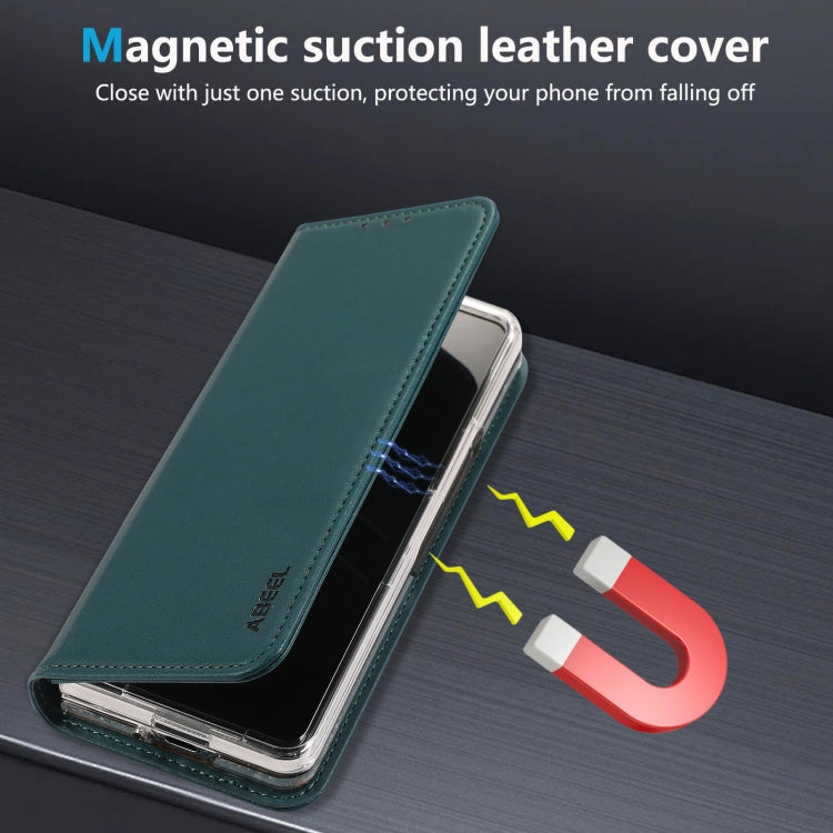 For Samsung Galaxy Z Fold5 ABEEL RFID Magnetic Flip Leather Phone Case