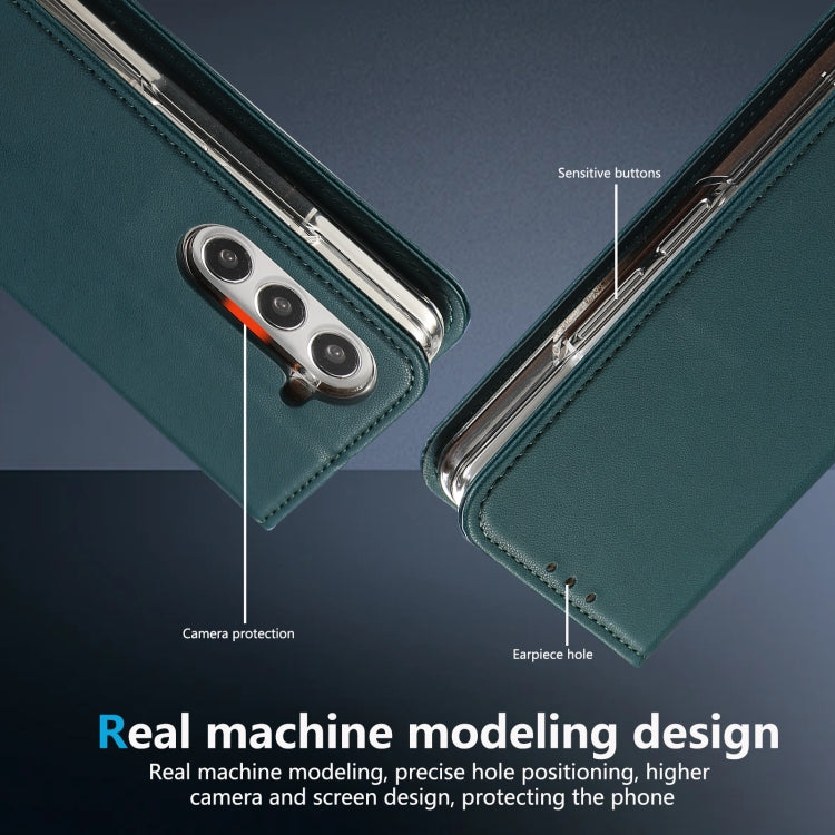 For Samsung Galaxy Z Fold5 ABEEL RFID Magnetic Flip Leather Phone Case