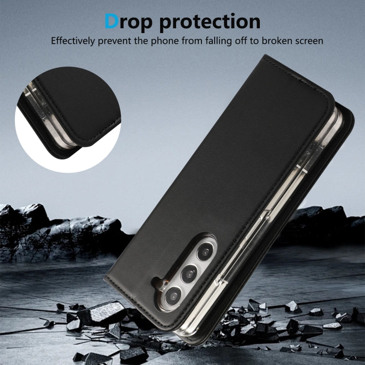 For Samsung Galaxy Z Fold5 ABEEL RFID Magnetic Flip Leather Phone Case