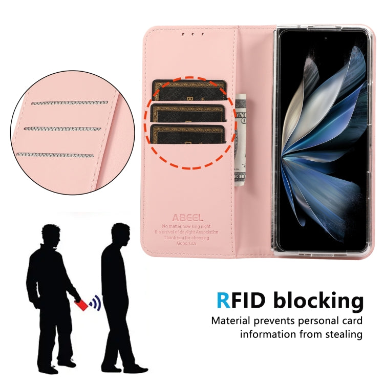 For Samsung Galaxy Z Fold5 ABEEL RFID Magnetic Flip Leather Phone Case
