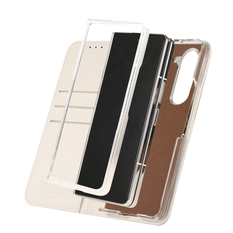 For Samsung Galaxy Z Fold5 ABEEL RFID Magnetic Flip Leather Phone Case