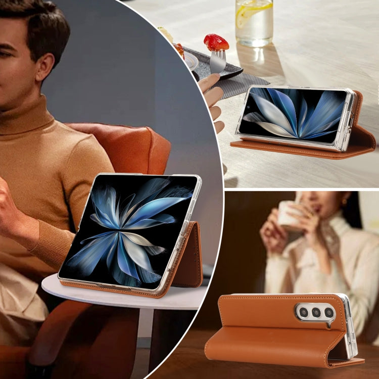 For Samsung Galaxy Z Fold6 ABEEL RFID Magnetic Flip Leather Phone Case