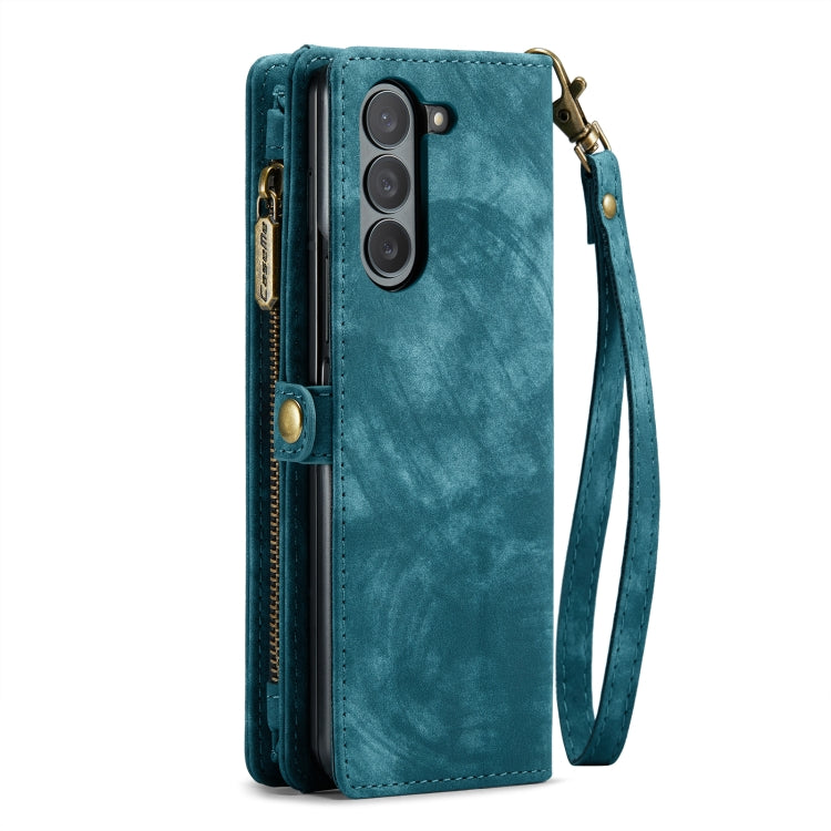 For Samsung Galaxy Z Fold6 5G CaseMe 008 Multifunctional Zipper Wallet Leather Phone Case with Lanyard