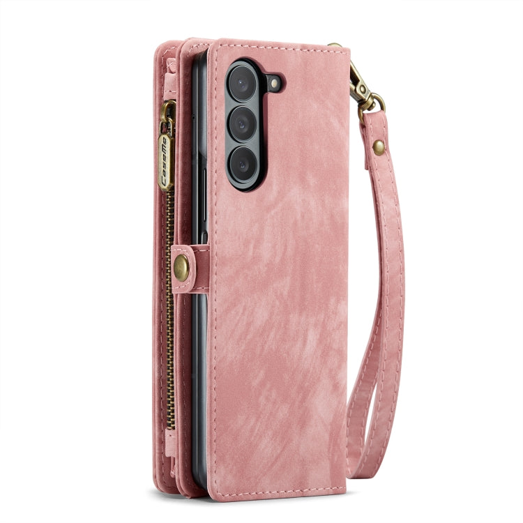 For Samsung Galaxy Z Fold6 5G CaseMe 008 Multifunctional Zipper Wallet Leather Phone Case with Lanyard