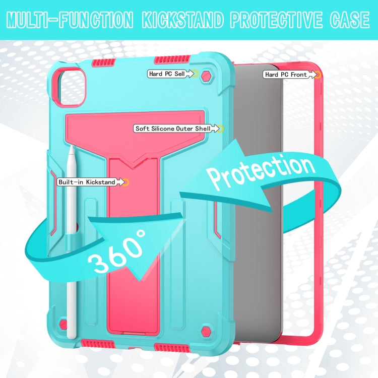 For iPad Pro 11 2025 / 2024 T Holder Robot Silicone Hybrid PC Tablet Case