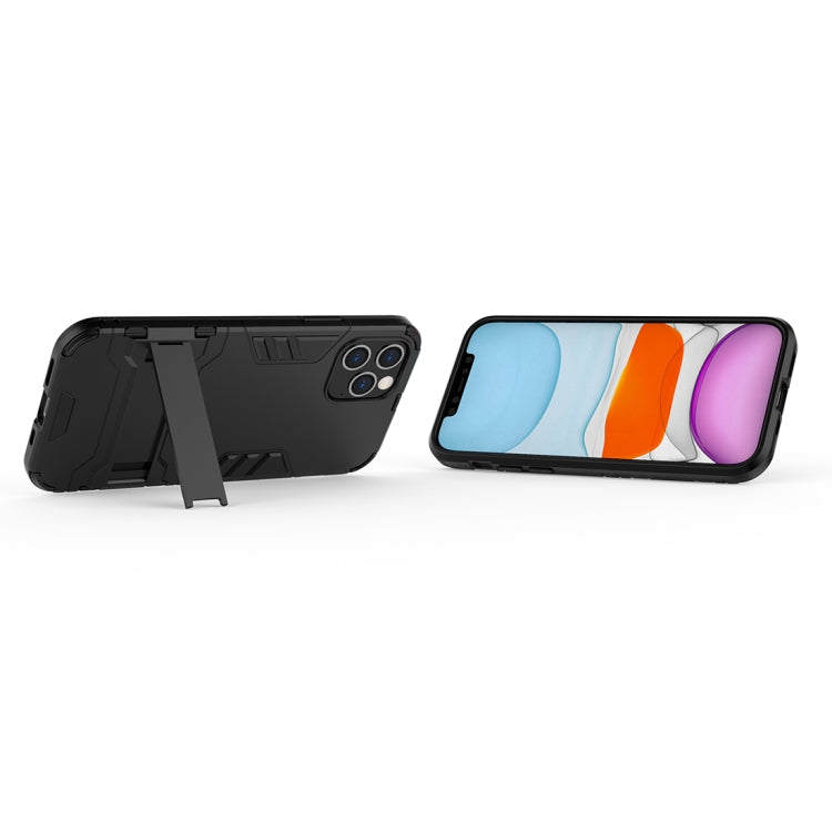 For iPhone 12 / 12 Pro PC + TPU Shockproof Protective Case with Invisible Holder