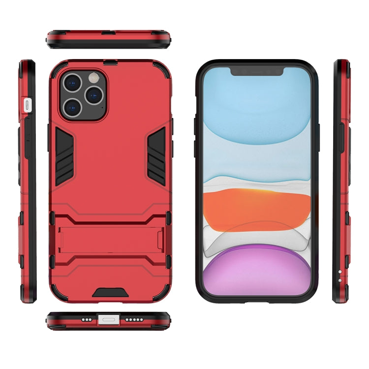 For iPhone 12 / 12 Pro PC + TPU Shockproof Protective Case with Invisible Holder