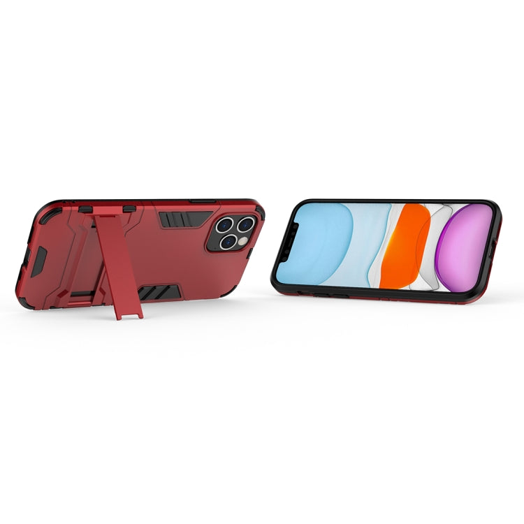 For iPhone 12 / 12 Pro PC + TPU Shockproof Protective Case with Invisible Holder