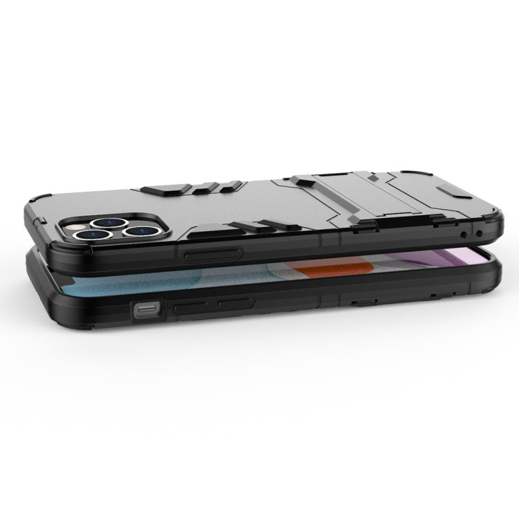 For iPhone 12 / 12 Pro PC + TPU Shockproof Protective Case with Invisible Holder