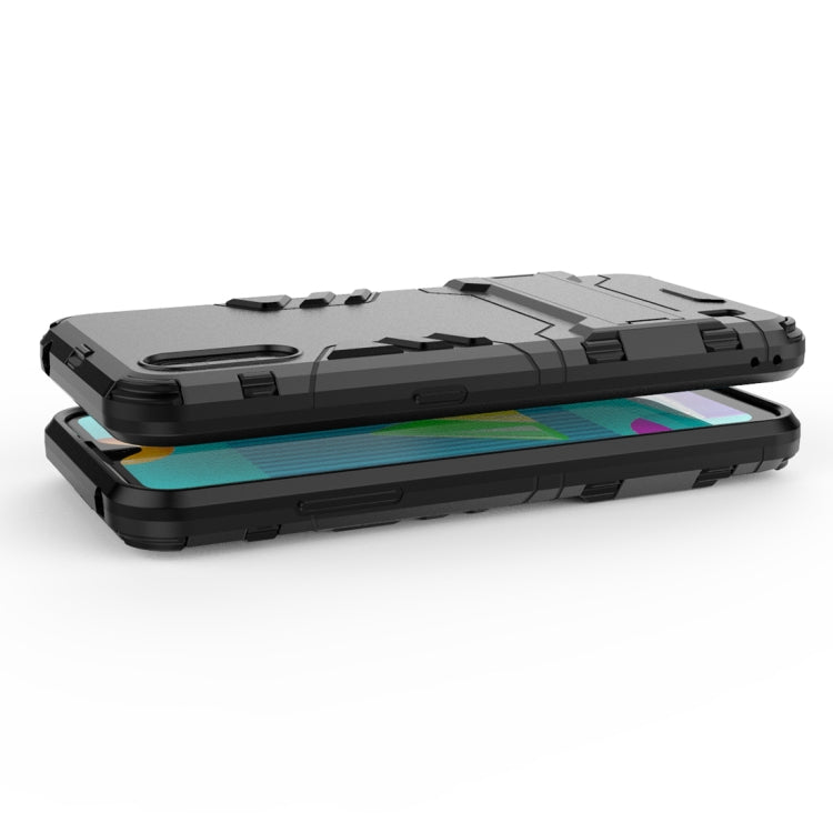 For Samsung Galaxy M01 PC + TPU Shockproof Protective Case with Invisible Holder