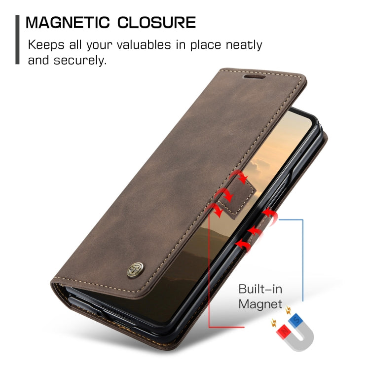 For Samsung Galaxy Z Fold6 5G CaseMe 013 Multifunctional Horizontal Flip Leather Phone Case