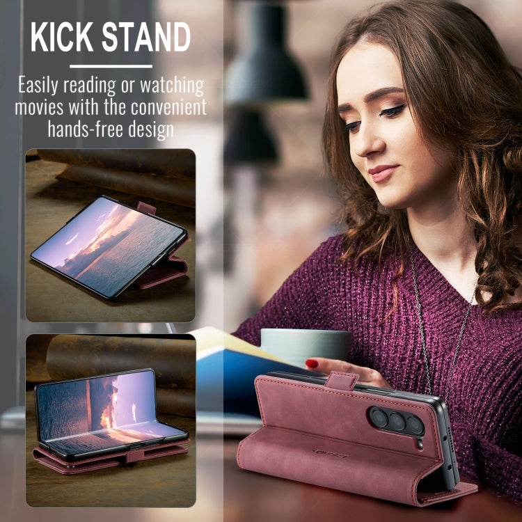 For Samsung Galaxy Z Fold6 5G CaseMe 013 Multifunctional Horizontal Flip Leather Phone Case