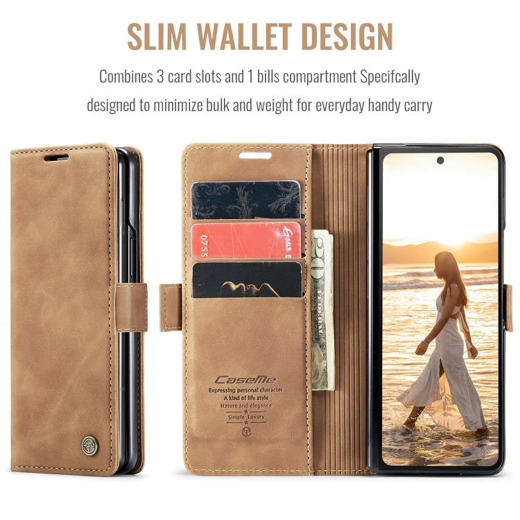 For Samsung Galaxy Z Fold6 5G CaseMe 013 Multifunctional Horizontal Flip Leather Phone Case