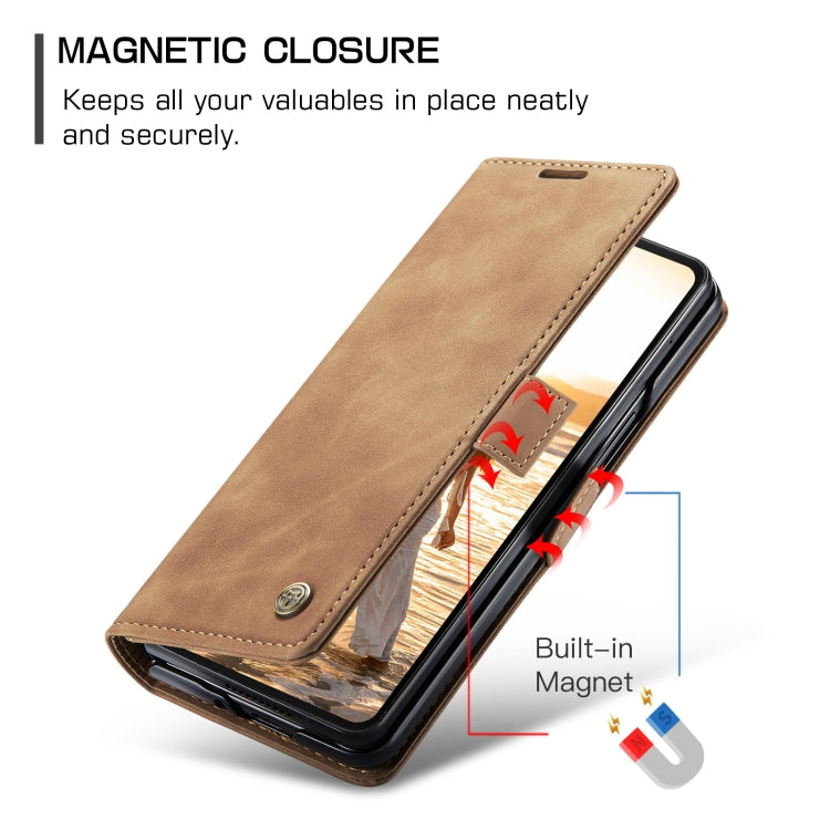 For Samsung Galaxy Z Fold6 5G CaseMe 013 Multifunctional Horizontal Flip Leather Phone Case