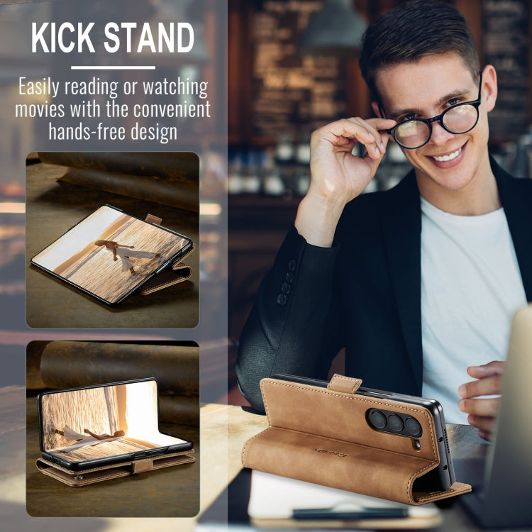 For Samsung Galaxy Z Fold6 5G CaseMe 013 Multifunctional Horizontal Flip Leather Phone Case