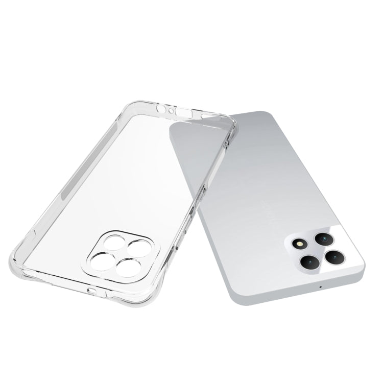For T-Mobile REVVL 7 5G / T Phone 2 5G Shockproof Non-slip Thickening TPU Phone Case - Transparent