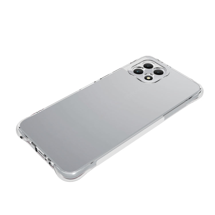 For T-Mobile REVVL 7 5G / T Phone 2 5G Shockproof Non-slip Thickening TPU Phone Case - Transparent