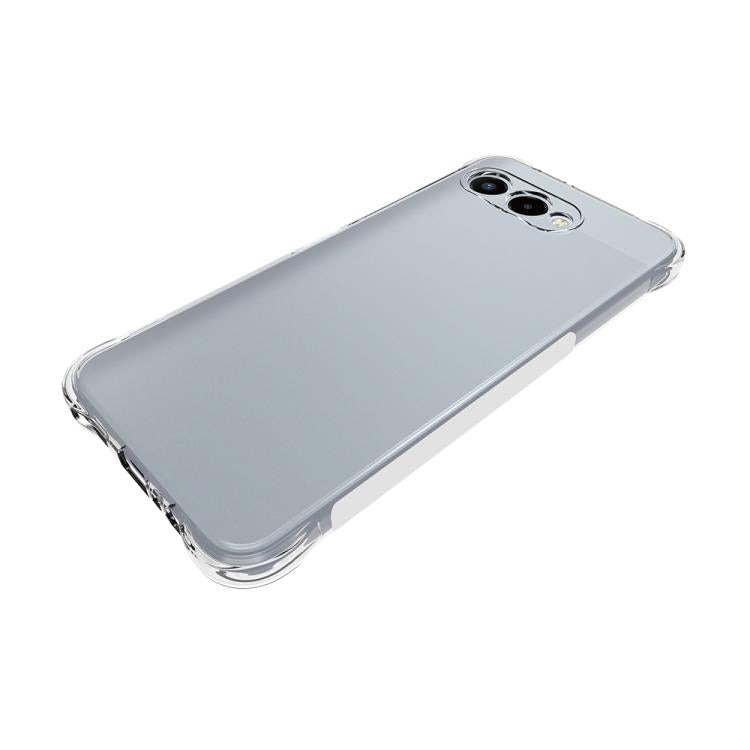 For T-Mobile Revvl 8 5G Shockproof Non-slip Thickening TPU Phone Case - Transparent