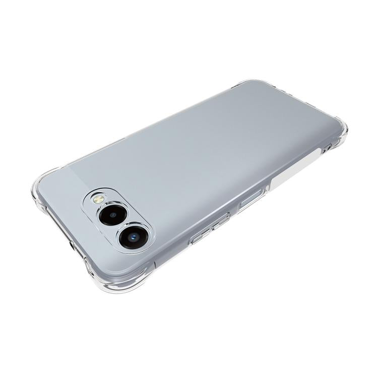 For T-Mobile Revvl 8 5G Shockproof Non-slip Thickening TPU Phone Case - Transparent