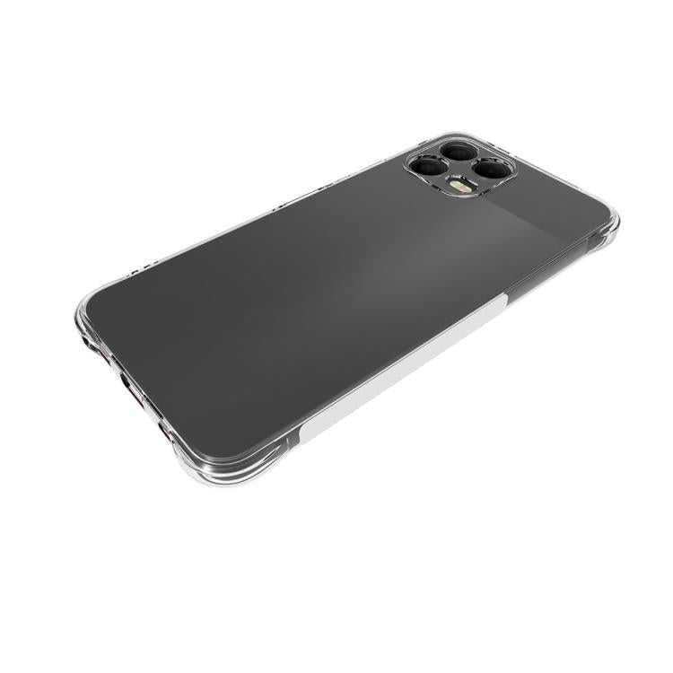 For T-Mobile Revvl 8 Pro 5G Shockproof Non-slip Thickening TPU Phone Case - Transparent