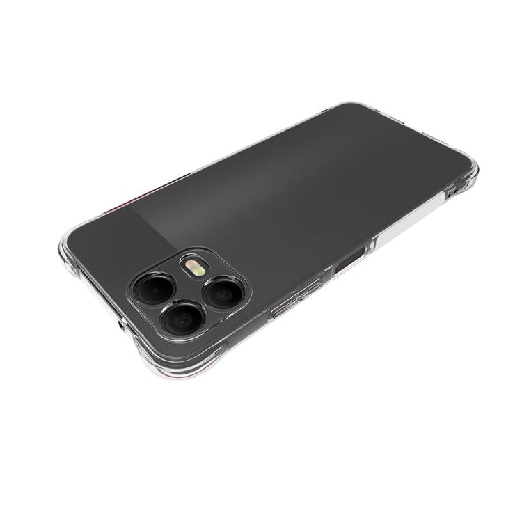 For T-Mobile Revvl 8 Pro 5G Shockproof Non-slip Thickening TPU Phone Case - Transparent