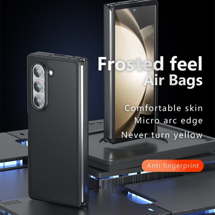 For Samsung Galaxy Z Fold6 Armor PC Hybrid TPU Phone Case - Transparent