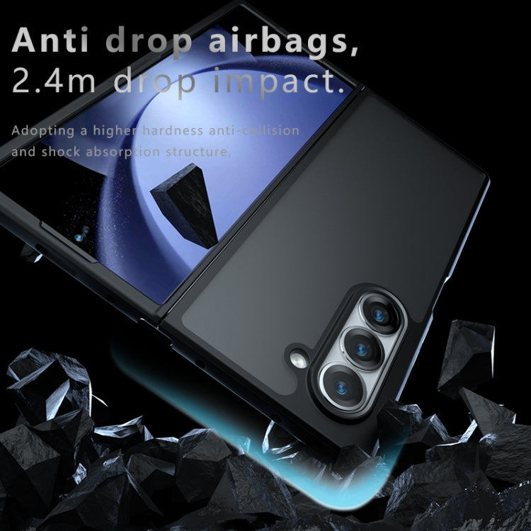 For Samsung Galaxy Z Fold6 Armor PC Hybrid TPU Phone Case - Transparent