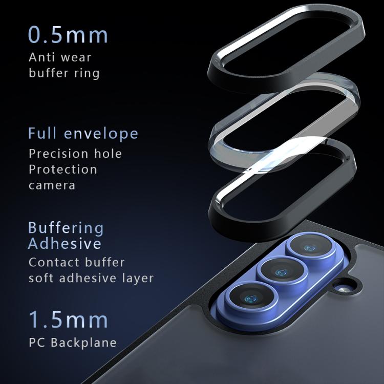 For Samsung Galaxy Z Fold7 Armor PC Hybrid TPU Phone Case - Transparent