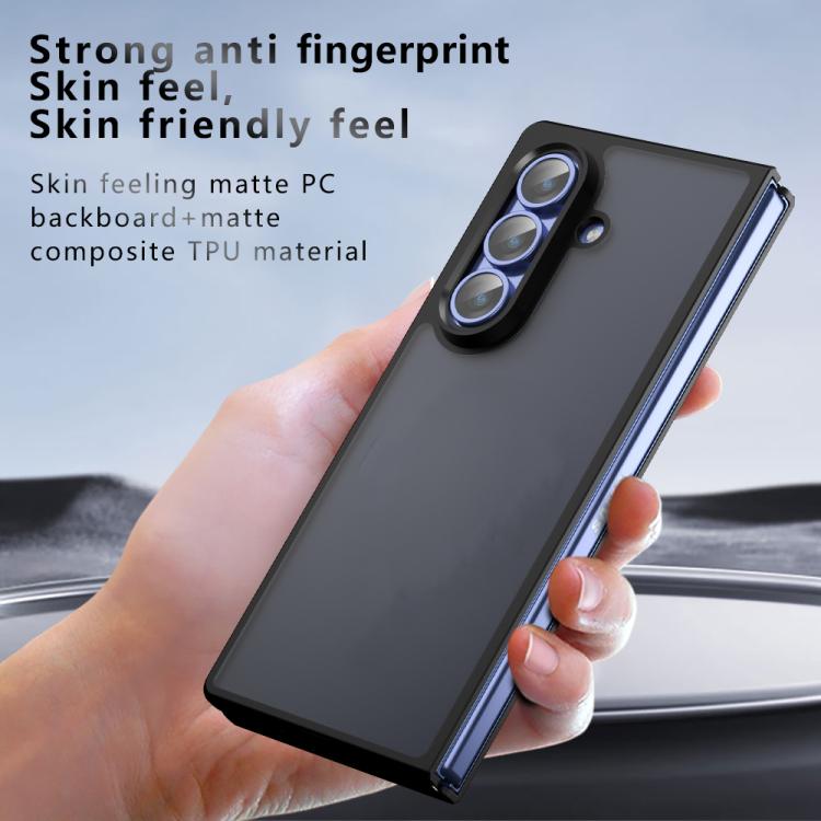 For Samsung Galaxy Z Fold7 Armor PC Hybrid TPU Phone Case - Transparent