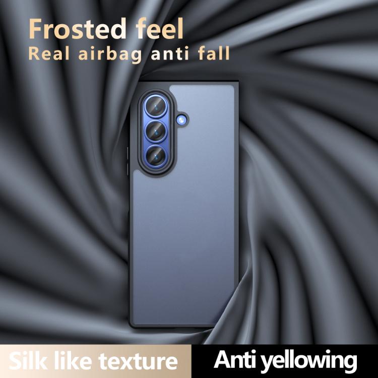 For Samsung Galaxy Z Fold7 Armor PC Hybrid TPU Phone Case - Transparent