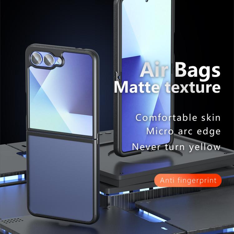 For Samsung Galaxy Z Flip7 Armor PC Hybrid TPU Phone Case - Transparent