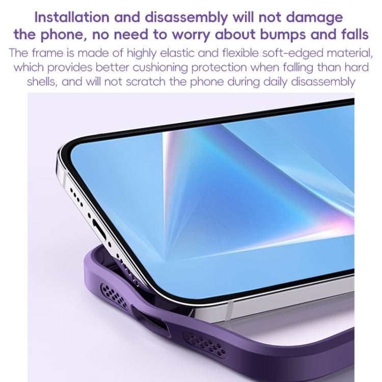 For iPhone 16 MagSafe Airbag Shockproof Frosted Phone Case with Fold Holder