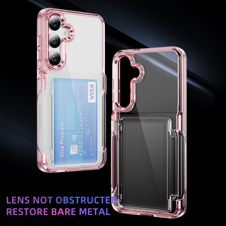 For Samsung Galaxy S23 Ultra 5G Card Holder Acrylic Hybrid TPU Phone Case