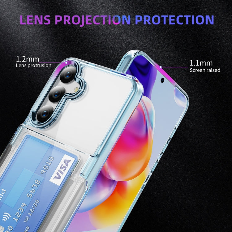 For Samsung Galaxy S23 FE 5G Card Holder Acrylic Hybrid TPU Phone Case