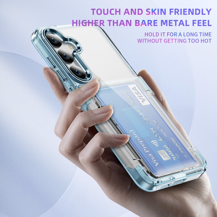For Samsung Galaxy S23 FE 5G Card Holder Acrylic Hybrid TPU Phone Case